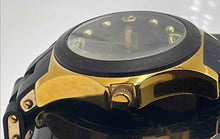 Load image into Gallery viewer, Authentic Marc by Marc Jacob Pelly Women's Gold-Tone Black Silicone Watch