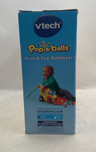 Load image into Gallery viewer, VTech Yellow Pop-A-Balls 75+ Songs Push Pop Bulldozer Toy 12-36 Months With Box