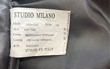 Load image into Gallery viewer, Studio Milano Mens Gray Long Sleeve Notch Lapel Two-Button Blazer Size 52R