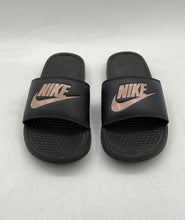 Load image into Gallery viewer, Nike Womens Benassi 343881-007 Black Slip-On Open Toe Slide Sandals Size 7