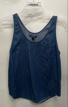 Load image into Gallery viewer, Old Navy Womens Blue Sleeveless Collarless Chest Pocket Pullover Tank Top Size S