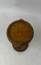 Load image into Gallery viewer, Antique Brown Wood Metal Baroque Style Scrollwork Victorian Candlestick Holder