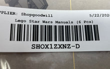 Load image into Gallery viewer, Lot Of 6 Pieces Lego Star Wars Mixed Variety Instruction Manuals Booklets