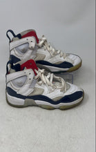 Load image into Gallery viewer, Nike Boys Air Jordan Jumpman Two Trey White Blue Red Sneakers Shoes Size 4.5Y