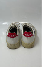Load image into Gallery viewer, Veja Womens V-10 White Blue Red Leather Lace-Up Low Top Sneaker Shoes Size 7