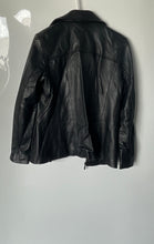 Load image into Gallery viewer, New York By Winlit Womens Black Leather Long Sleeve Full-Zip Jacket Size S