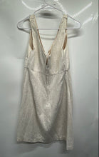 Load image into Gallery viewer, White House Black Market Womens Beige Floral Surplice Neck Mini Dress Size 12