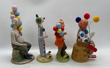 Load image into Gallery viewer, Assorted Lot Of 4 Multicolor Collectible Mixed Balloon Clown Figurines