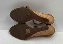 Load image into Gallery viewer, Authentic Lauren Ralph Lauren Womens Harleen Brown Ankle Strap Sandals Size 6.5B