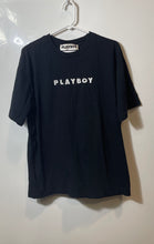 Load image into Gallery viewer, Playboy By Pacsun Mens Black Graphic Print Short Sleeve T-Shirt Size Large