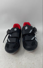 Load image into Gallery viewer, Peloton Womens Black Leather Low Top Adjustable Strap Cycling Shoes Size EUR 36