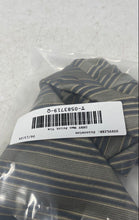 Load image into Gallery viewer, DKNY Mens Brown Striped Print Silk Adjustable Formal Designer Tie