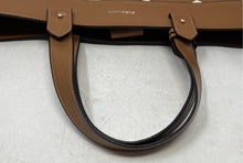Load image into Gallery viewer, BCBGeneration Womens Brown Leather Laser Cut Double Handle Shoulder Tote Bag