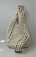 Load image into Gallery viewer, BCBGeneration Womens Vanilla Faux Leather Adjustable Strap Zipper Sling Backpack