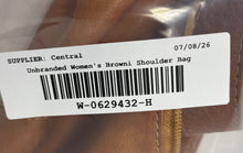 Load image into Gallery viewer, Unbranded Womens Brown Inner Pockets Bottom Studs Shoulder Handbag