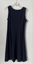 Load image into Gallery viewer, Calvin Klein Womens Dark Blue Sleeveless Back Zip A-Line Dress Size 12