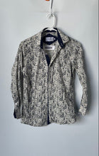 Load image into Gallery viewer, Elie Balleh Mens Black White Paisley Cotton Long Sleeve Urben Dress Shirt Sz 14