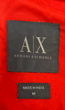 Load image into Gallery viewer, Armani Exchange Mens Red Cotton Long Sleeve Button-Up Shirt Size Medium