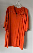 Load image into Gallery viewer, Colosseum Mens Orange Miami Hurricanes Short Sleeve Collared Polo Shirt Size 4X