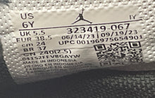 Load image into Gallery viewer, Nike Kids Jordan 6 Rings 323419-067 Black White Lace-Up Sneakers Shoes Size 6Y