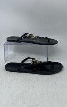 Load image into Gallery viewer, Michael Kors Womens MK Jelly Black Slip-On Flat Thong Sandals Size 10