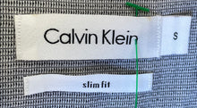 Load image into Gallery viewer, Calvin Klein Mens Gray Cotton Long Sleeve Collared Button-Up Shirt Size S