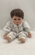 Load image into Gallery viewer, Vintage Porcelain Short Brown Hair And Blue Eyes Collectible Baby Doll