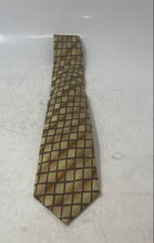 Load image into Gallery viewer, Krimson By Kwame Mens Brown Geometric Print Silk Adjustable Designer Tie w/ Tags