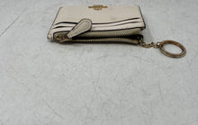 Load image into Gallery viewer, Coach Womens Beige Leather Logo Zipper ID Card Slot Mini Coin Wallet