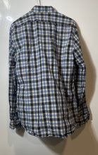 Load image into Gallery viewer, Express Mens Multicolor Plaid Cotton Long Sleeve Pockets Button-Up Shirt Size L