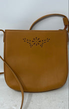Load image into Gallery viewer, Etienne Aigner Womens Brown Leather Single Strap Zip Top Lined Crossbody Bag