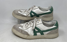 Load image into Gallery viewer, Aldo Mens Clubtrainer White Gray Green Leather Lace-Up Sneaker Shoes Size 10.5