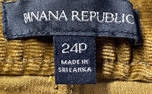 Load image into Gallery viewer, Banana Republic Womens Brown Corduroy Mid-Rise Skinny Leg Ankle Pants Size 24P