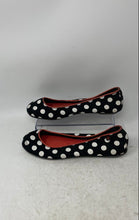 Load image into Gallery viewer, Converse Womens Black White Polka Dot Round Toe Slip-On Ballet Flats Size 7.5