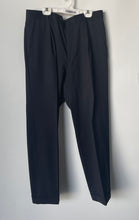 Load image into Gallery viewer, Hugo Boss Mens Black Pleated Slash Pockets Straight Leg Dress Pants No Size