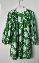 Load image into Gallery viewer, Kate Spade New York Womens Green And White Floral Print Poplin Mini Dress Size S