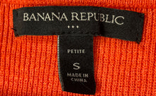 Load image into Gallery viewer, Banana Republic Womens Orange Knit Short Sleeve Crop Cardigan Sweater Size SP