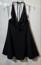 Load image into Gallery viewer, Zara Womens Black Sleeveless Halter Neck Back Zip Mini Dress Size Large