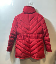 Load image into Gallery viewer, Kenneth Cole Reaction Womens Red Long Sleeve Collared Full Zip Puffer Jacket L