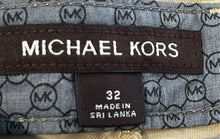 Load image into Gallery viewer, Michael Kors Mens Beige Flat Front Regular Fit Stretch Chino Shorts Sz 32 w/ Tag