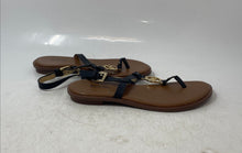 Load image into Gallery viewer, Michael Kors Womens Sondra Black Brown Open Toe Flat Thong Sandals Size 6.5
