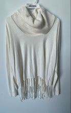 Load image into Gallery viewer, Michael Kors Womens Ivory Long Sleeve Cowl Neck Tunic Sweater Size PS