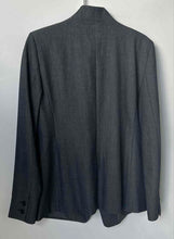 Load image into Gallery viewer, Loft Womens Gray Long Sleeve Notch Lapel One-Button Blazer Size 10 With Tag