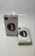 Load image into Gallery viewer, Lot Of 2 Pieces Belkin Black Classic Leather Band For Apple Watch 38mm & 42mm