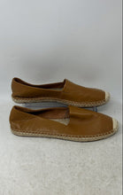 Load image into Gallery viewer, Talbots Womens Brown Leather Closed-Toe Slip-On Espadrille Shoes Size 9