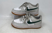 Load image into Gallery viewer, Nike Kids Air Force 1 White Gray Leather Lace-Up Low Top Sneaker Shoes Size 3.5Y