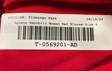 Load image into Gallery viewer, Banana Republic Womens Red Sleeveless Mock Neck Blouse Top Size S