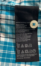 Load image into Gallery viewer, Tommy Hilfiger Mens Blue Plaid Short Sleeve Custom Fit Button-Up Shirt Size S/P