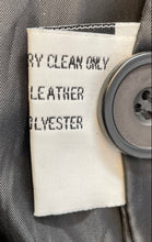 Load image into Gallery viewer, Oscar Armanno Collection Mens Black Leather Long Sleeve Trench Coat Size L