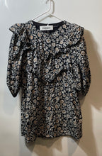 Load image into Gallery viewer, Zara Womens Multicolor Floral Print Cotton Ruffle Puff Sleeve Mini Dress Size M